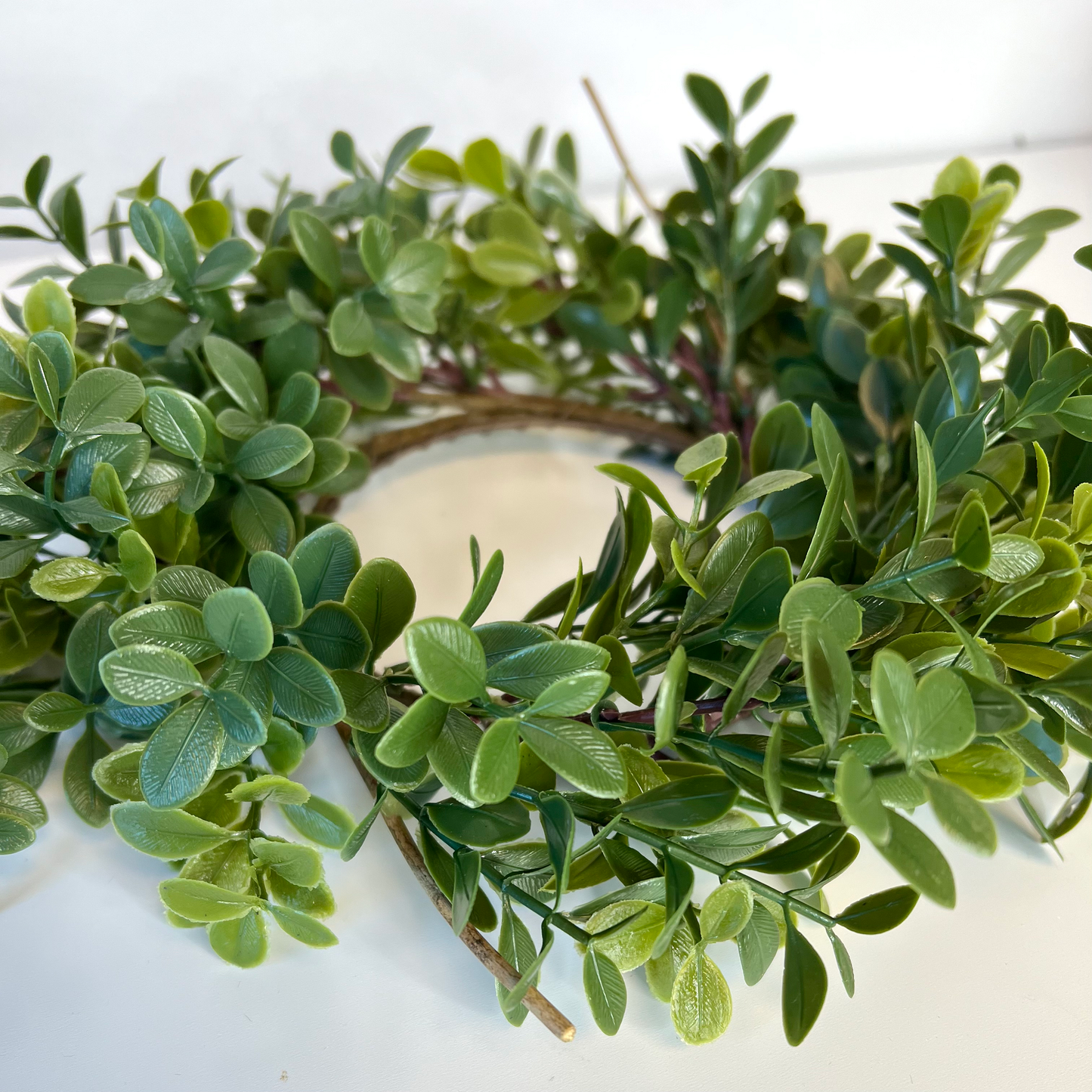 Boxwood Wreath Table Centerpiece