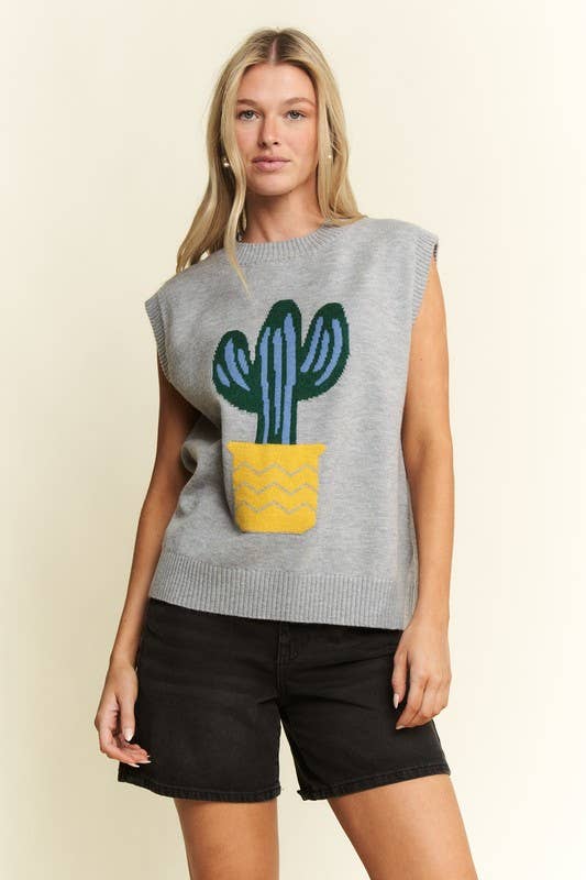 CACTUS SWEATER VEST