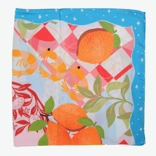 Sealife Lightweight Square Scarf