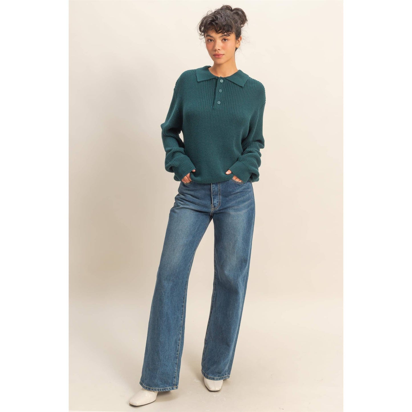 Oversized Collar Sweater