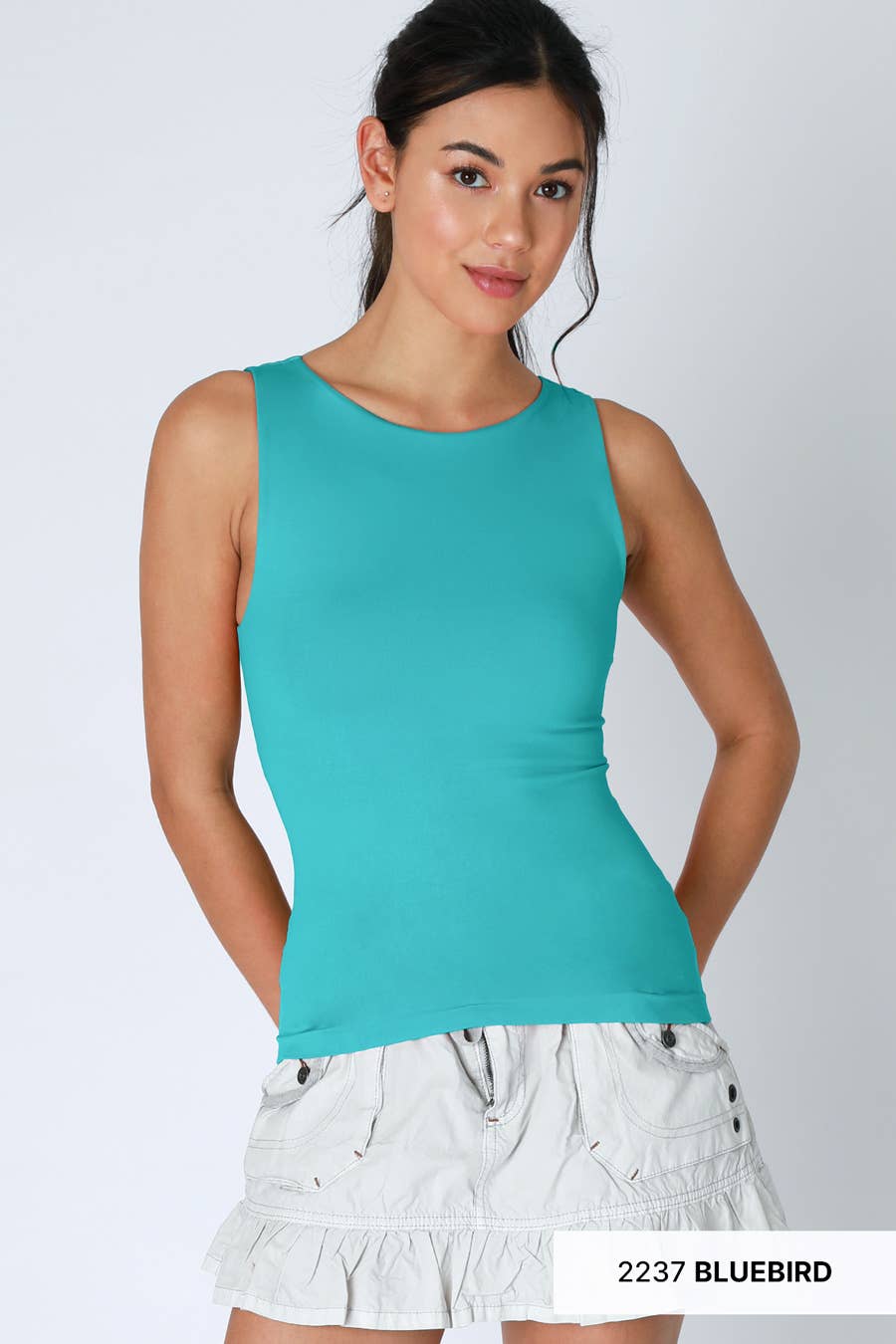 Clean Line Boat Neck Tank Top