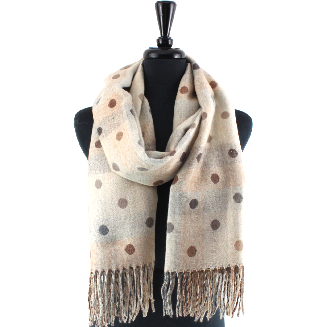 Polka Dots Reversible Scarf