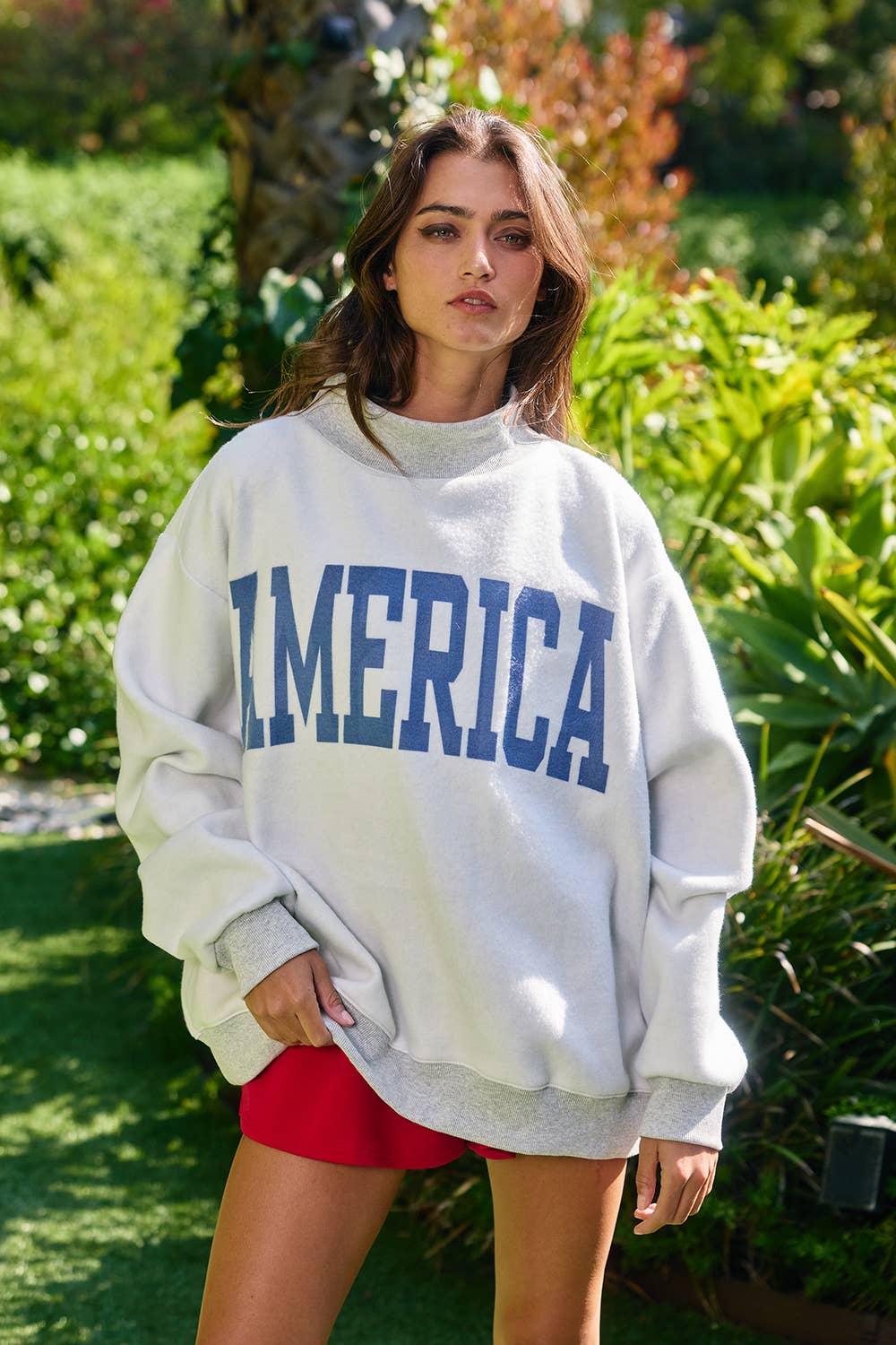 VINTAGEUSA Reversible USA/America Graphic Sweatshirt