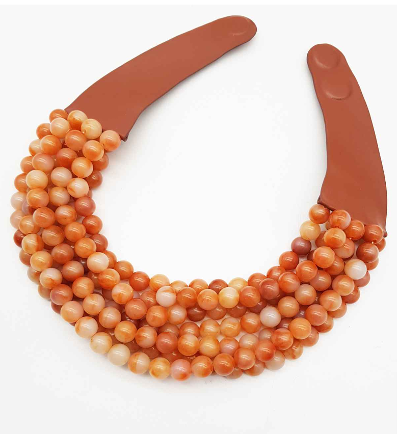 CHUNKY BEADED LAYERED NECKLACE