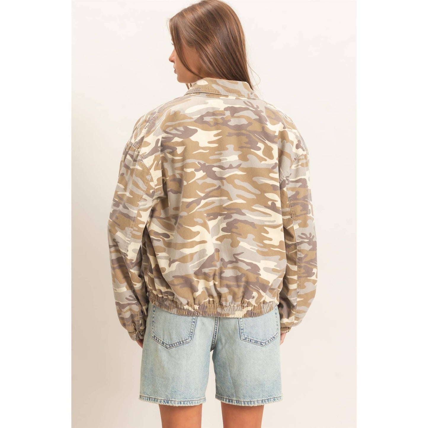 Camouflage Zip-Up Jacket