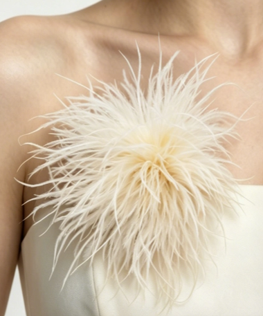 Feather Floral Brooch