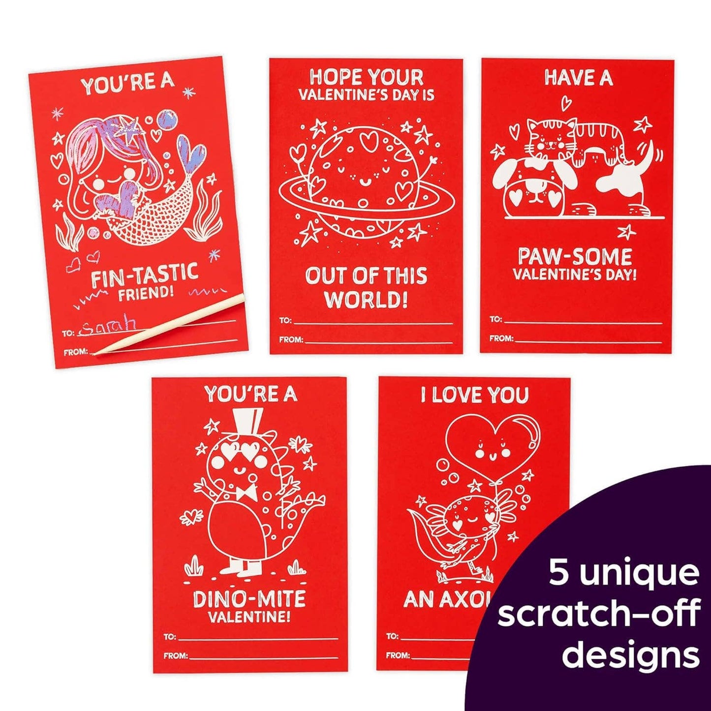 Scratch-and-Play Valentine's Hidden Pictures