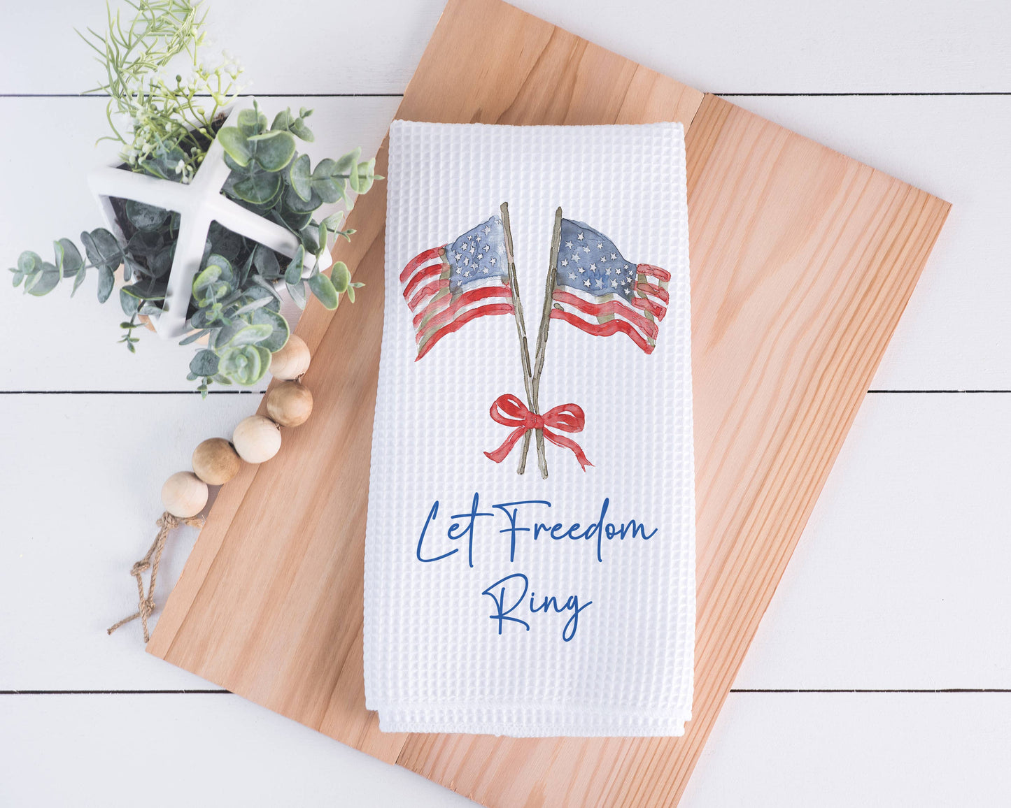 Custom 4th July Kitchen Towel