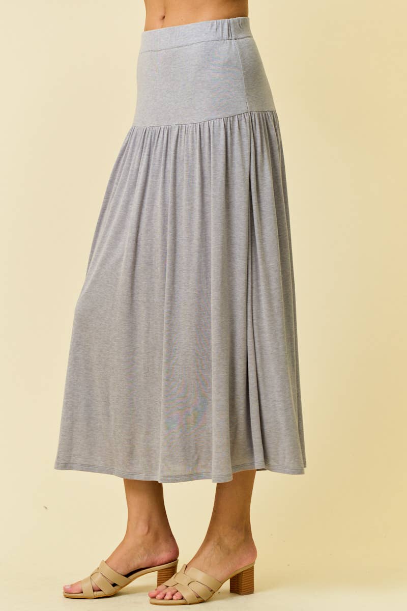 KNIT MIDI SKIRT