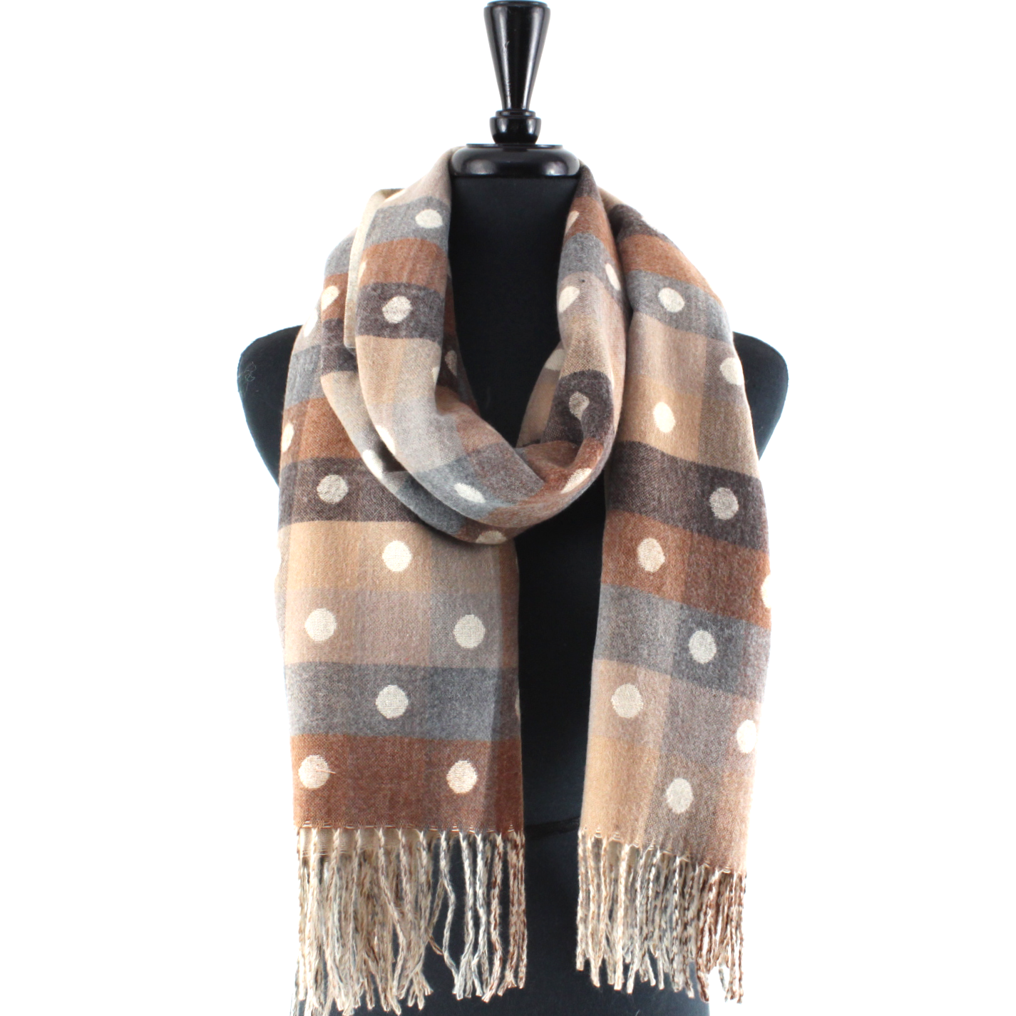 Polka Dots Reversible Scarf