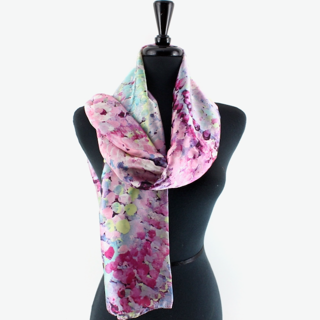 Monet's View Satin-Feel Lightweight Scarf