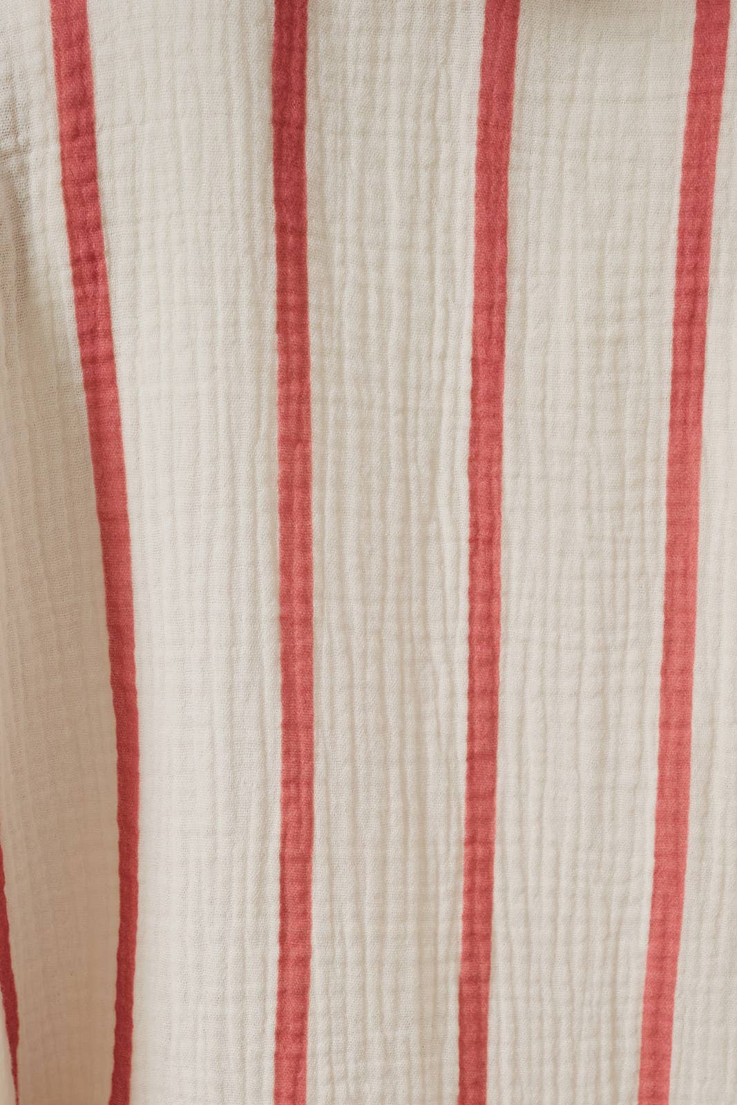 DOLMAN LONG SLEEVE BUTTON DOWN DOUBLE GAUZE STRIPE SHIRT