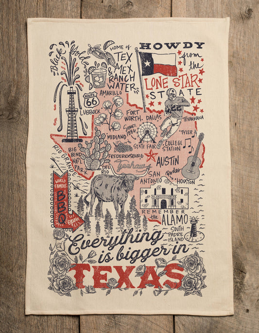 Everything Is Bigger In Texas- Kitchen Towel