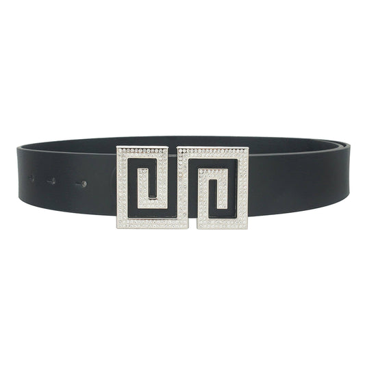 GREEK KEY BUCKLE BELT