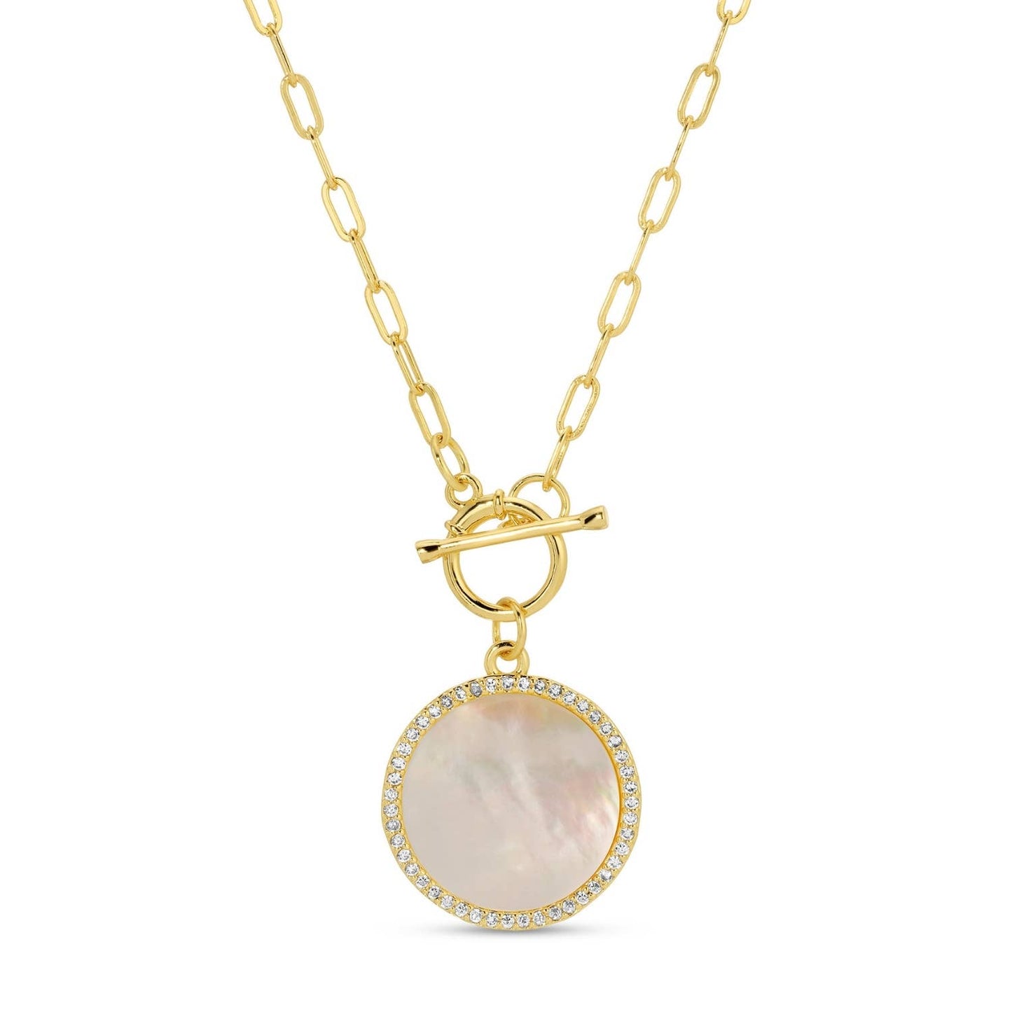 Mother Of Pearl Pave Circle