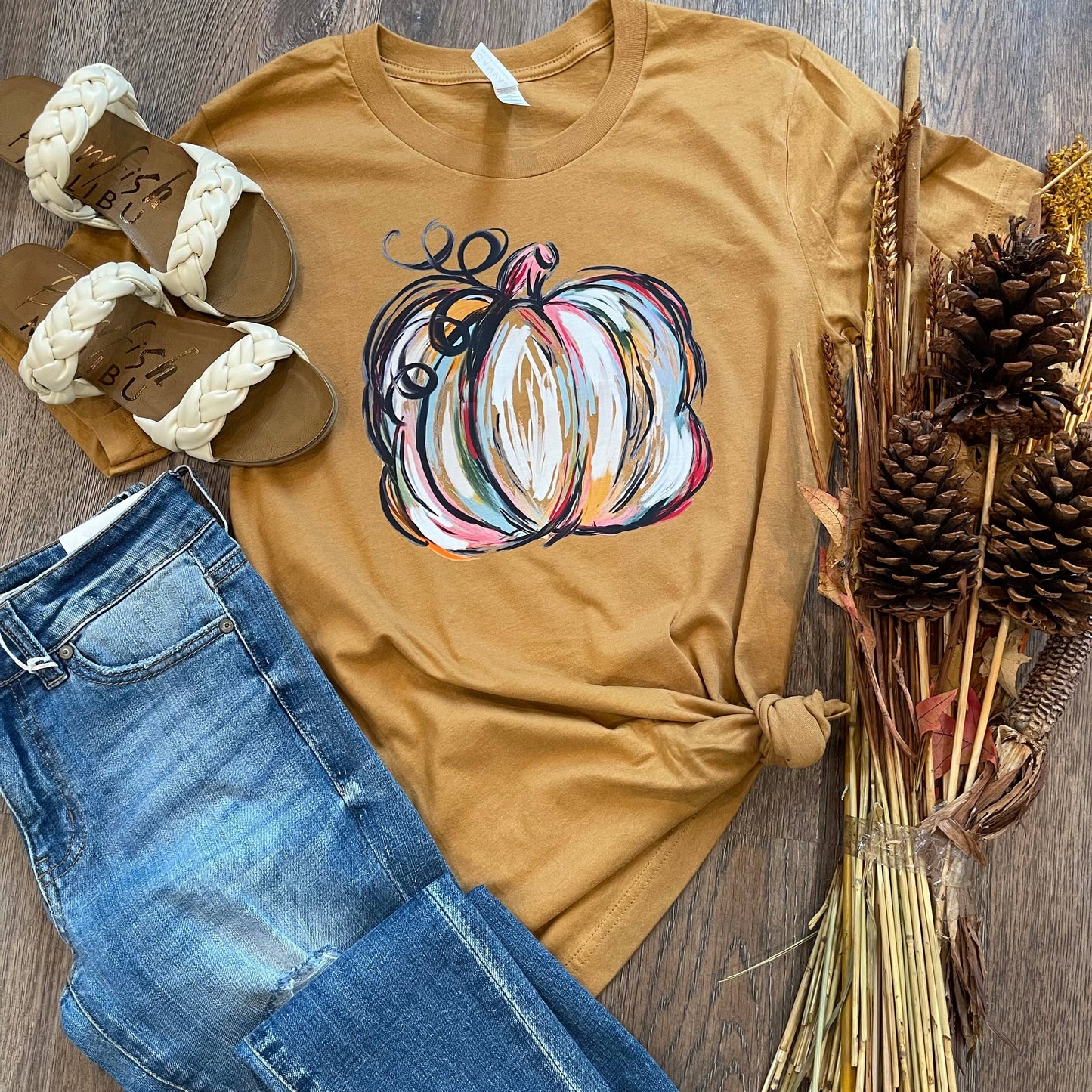 Watercolor Pumpkin Tee