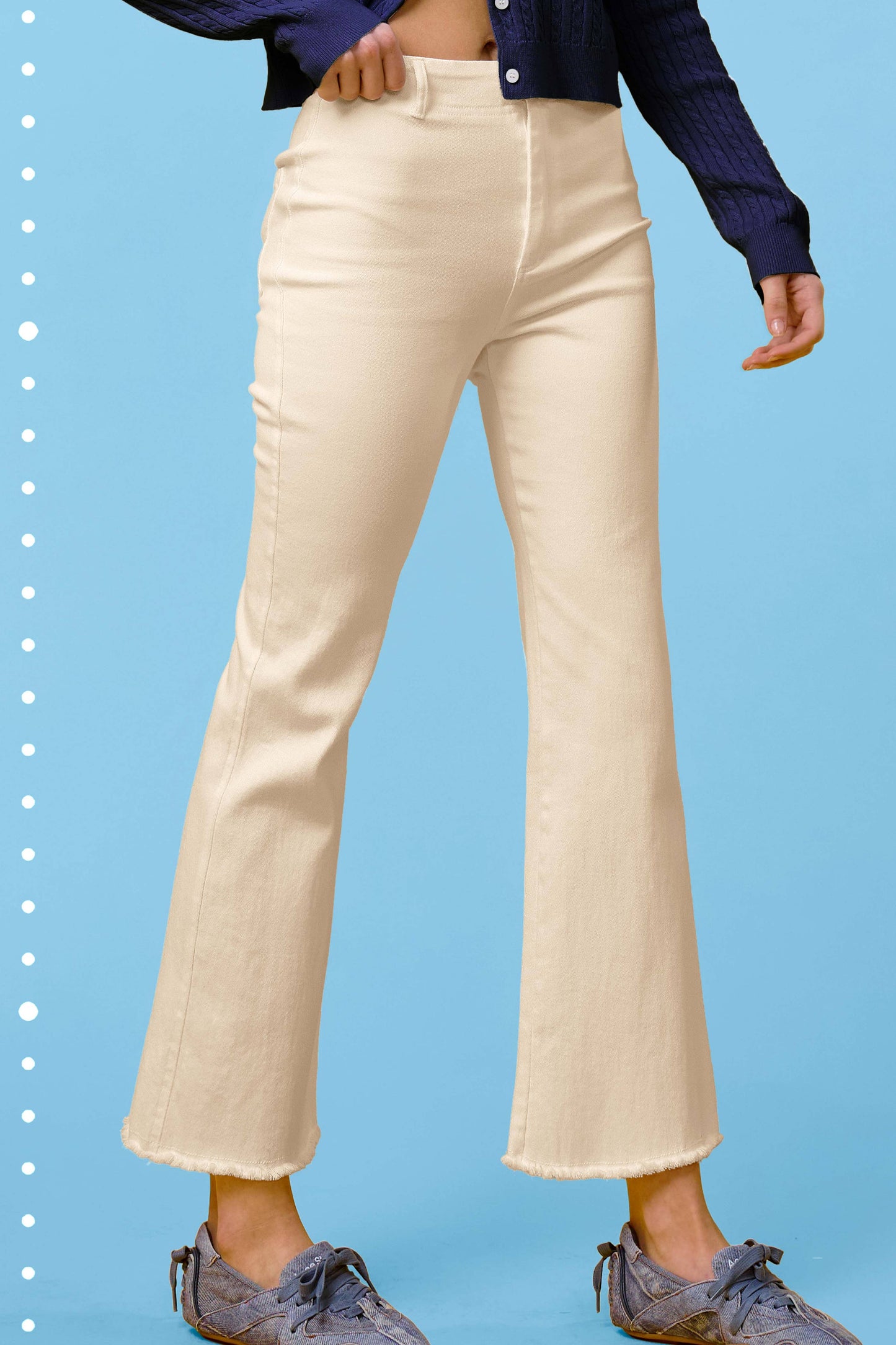 Soft Washed Stretchy High Waisted Flare Pants