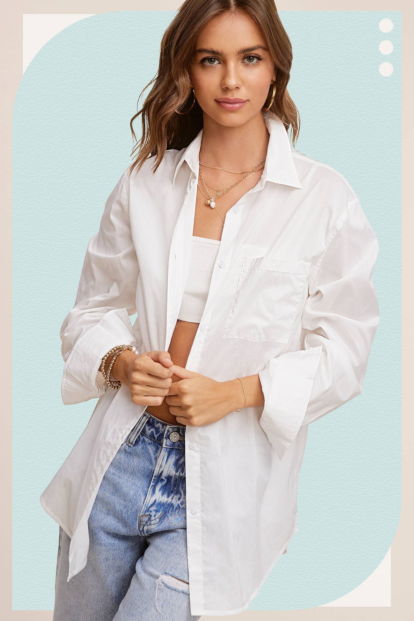 Button Down Classic White Poplin Shirt