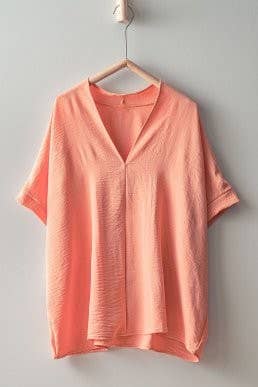 Breezy Airflow V-Neck Top-SS