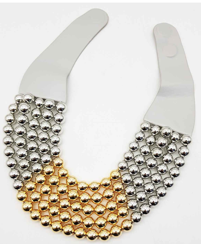 CHUNKY BEADED LAYERED NECKLACE