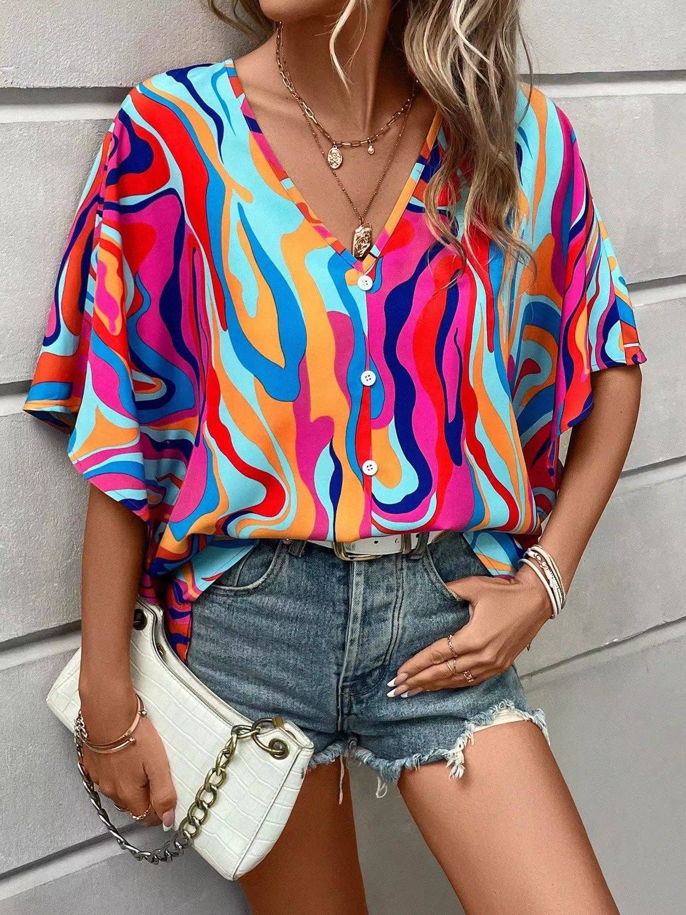 V neck blouse