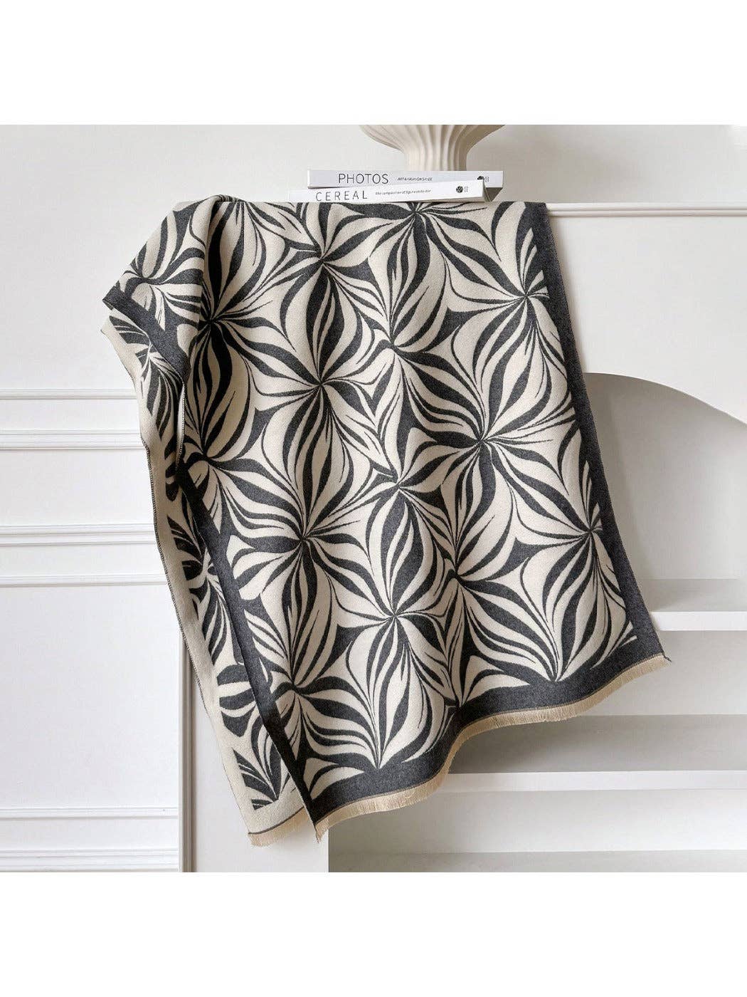 Floral Print Long Scarf & Shawl