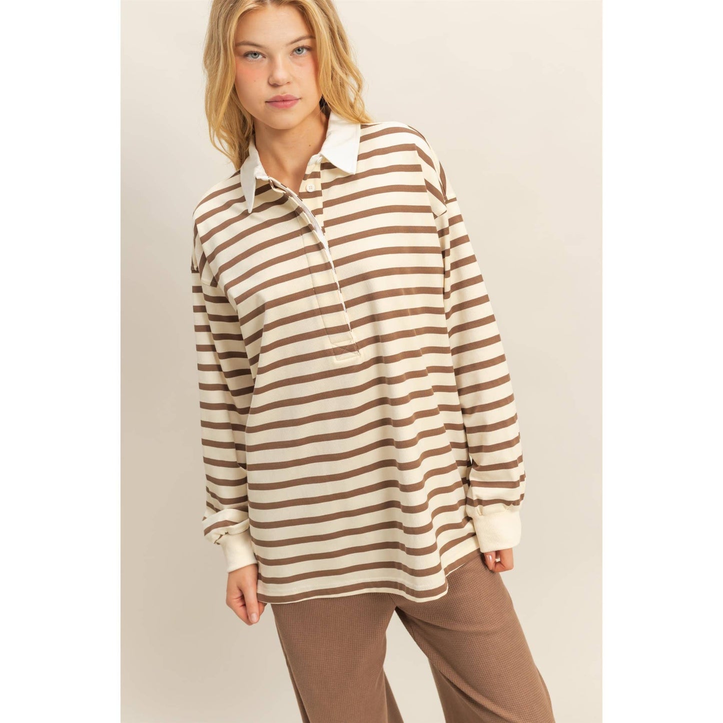 Rugby Polo With Collar Shirt