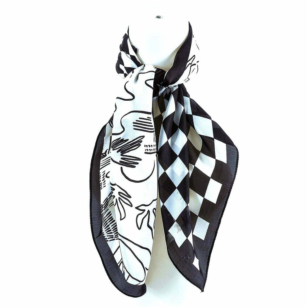 Artistic Checker  Square Scarf