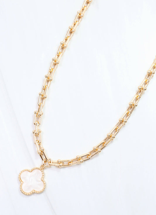 Gage Clover Necklace Gold