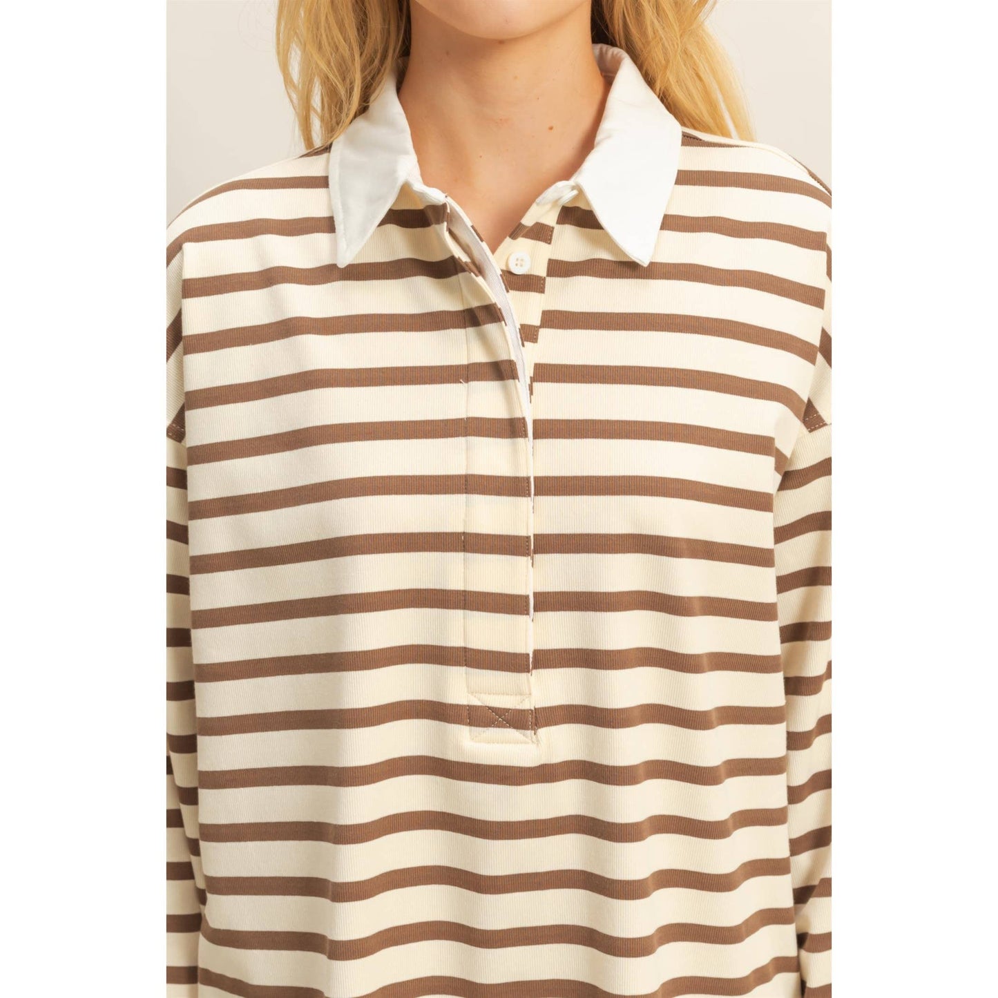 Rugby Polo With Collar Shirt