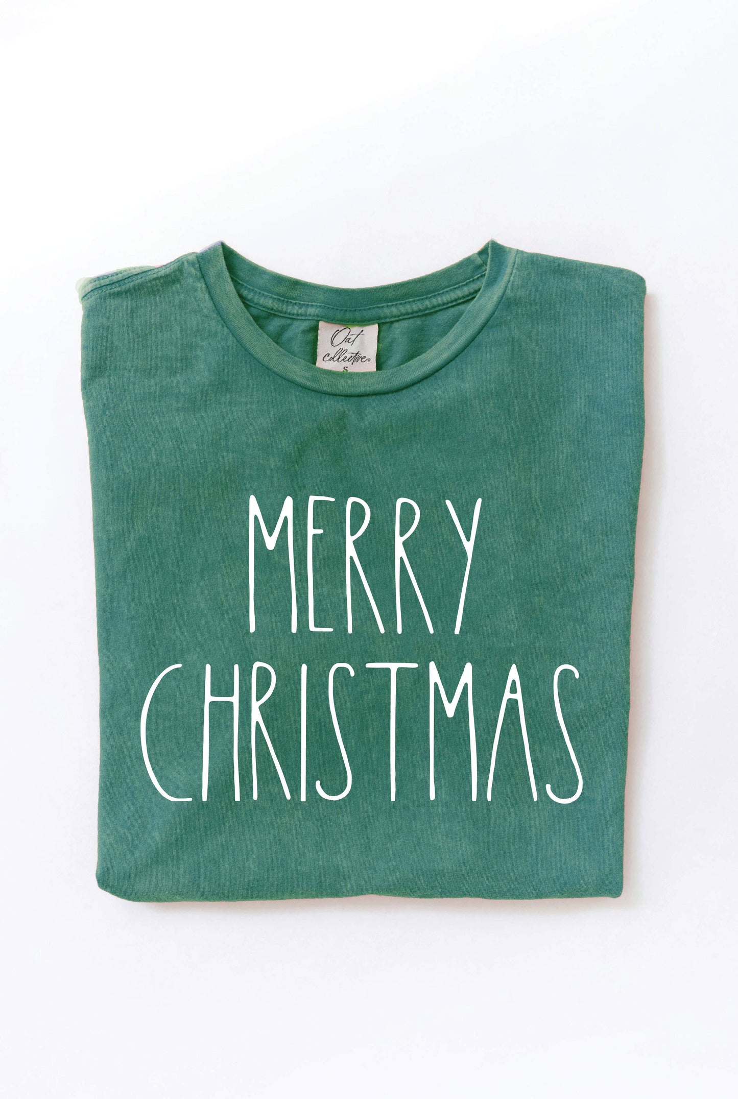 MERRY CHRISTMAS Mineral Graphic Top