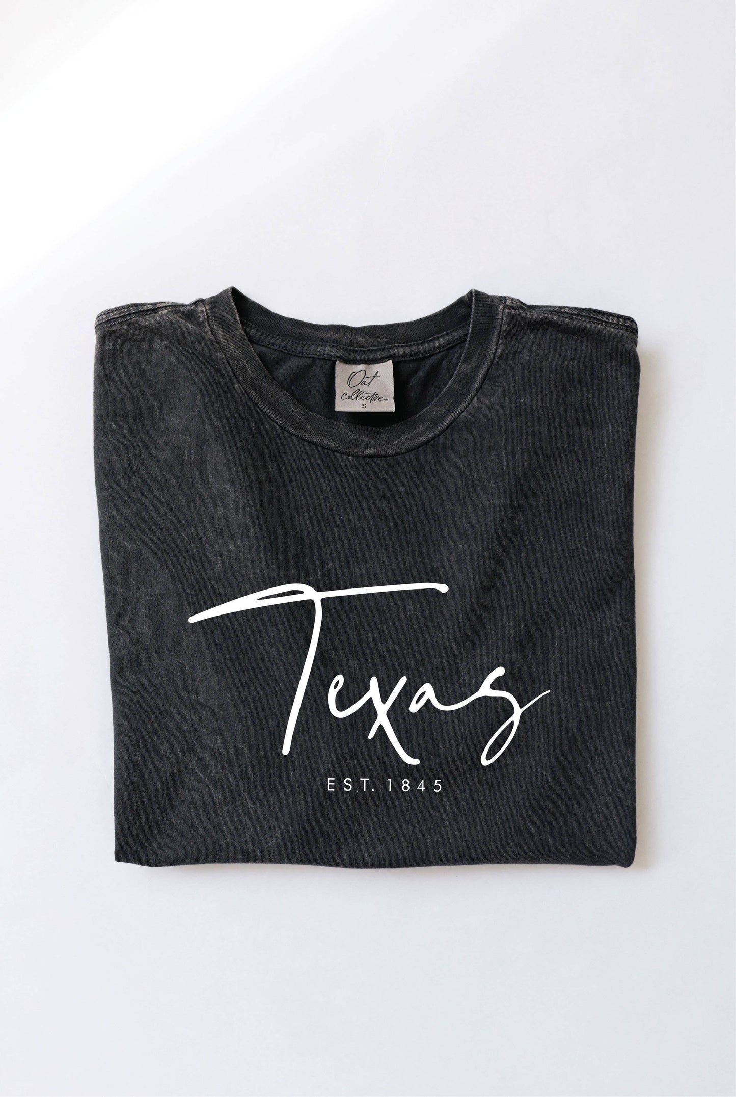 TEXAS EST. 1845 Mineral Washed Graphic Top