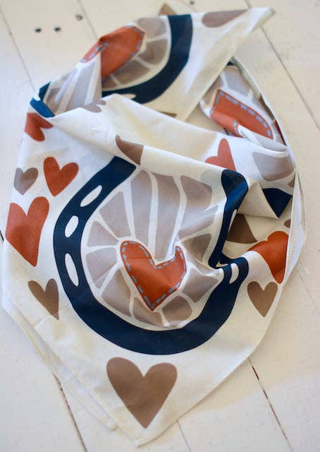 Horseshoes and Hearts  Scarf