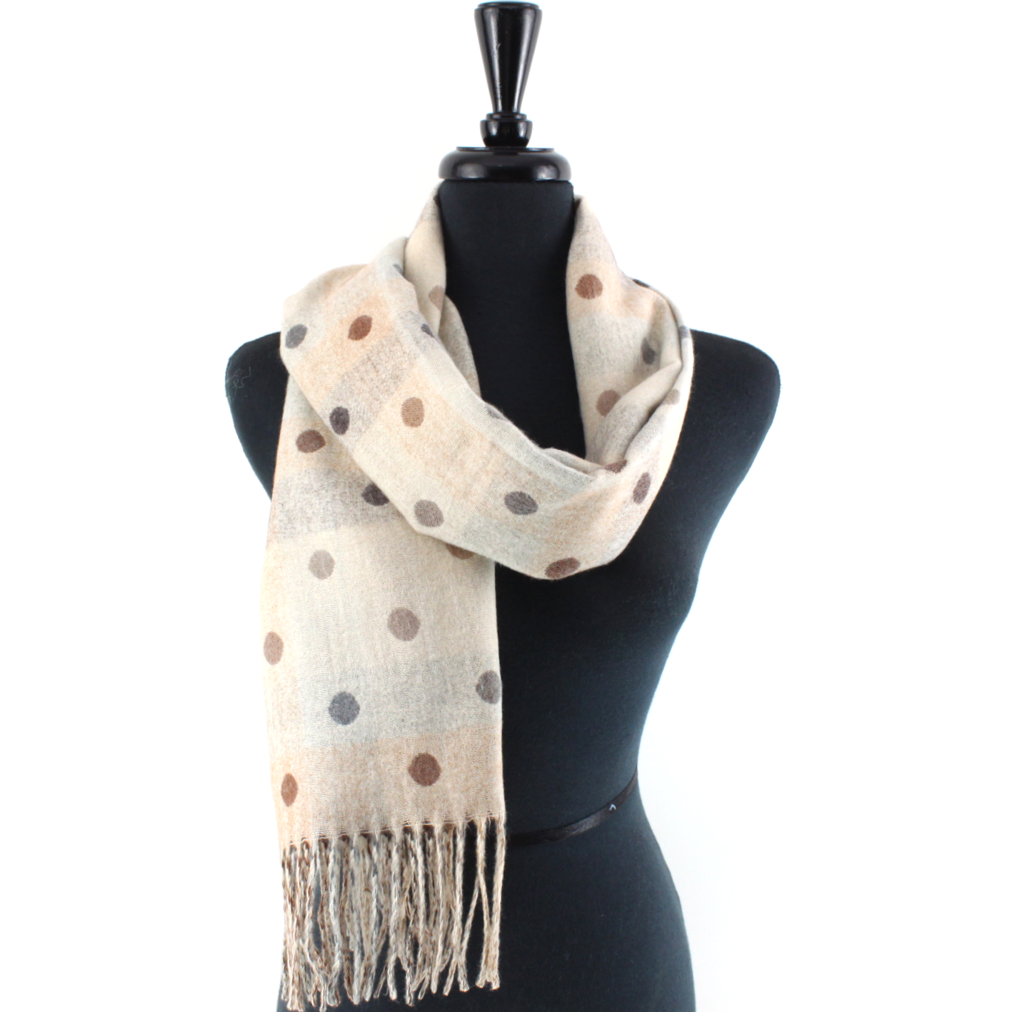 Polka Dots Reversible Scarf