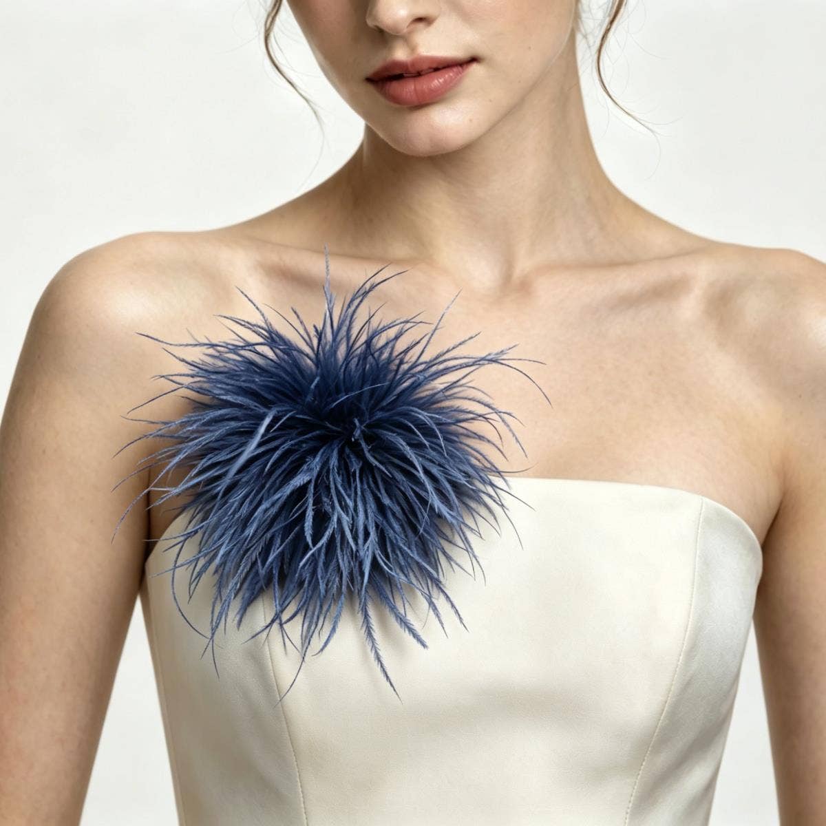 Feather Floral Brooch