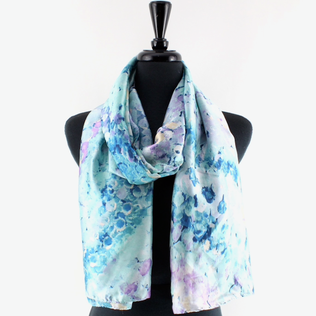 Monet's View Satin-Feel Lightweight Scarf