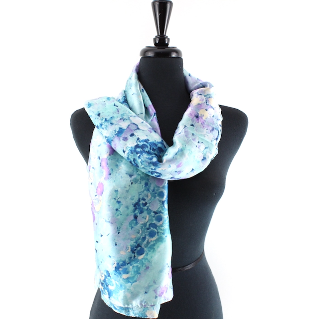 Monet's View Satin-Feel Lightweight Scarf