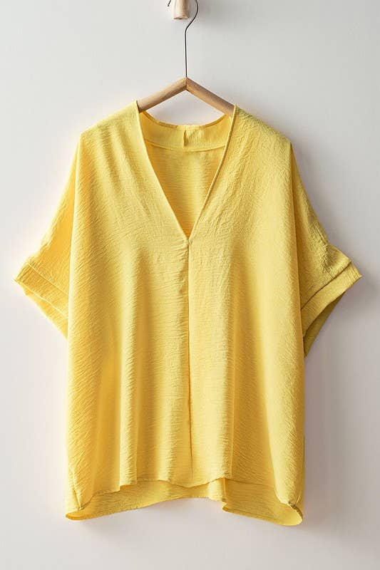 Breezy Airflow V-Neck Top-SS
