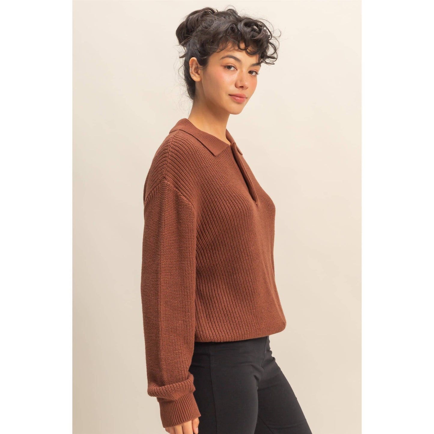 Oversized Collar Sweater