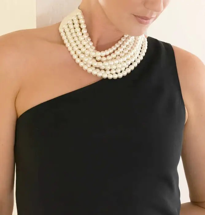 BOHEMIAN LEATHER SNAP BACK BEADED NECKLACE