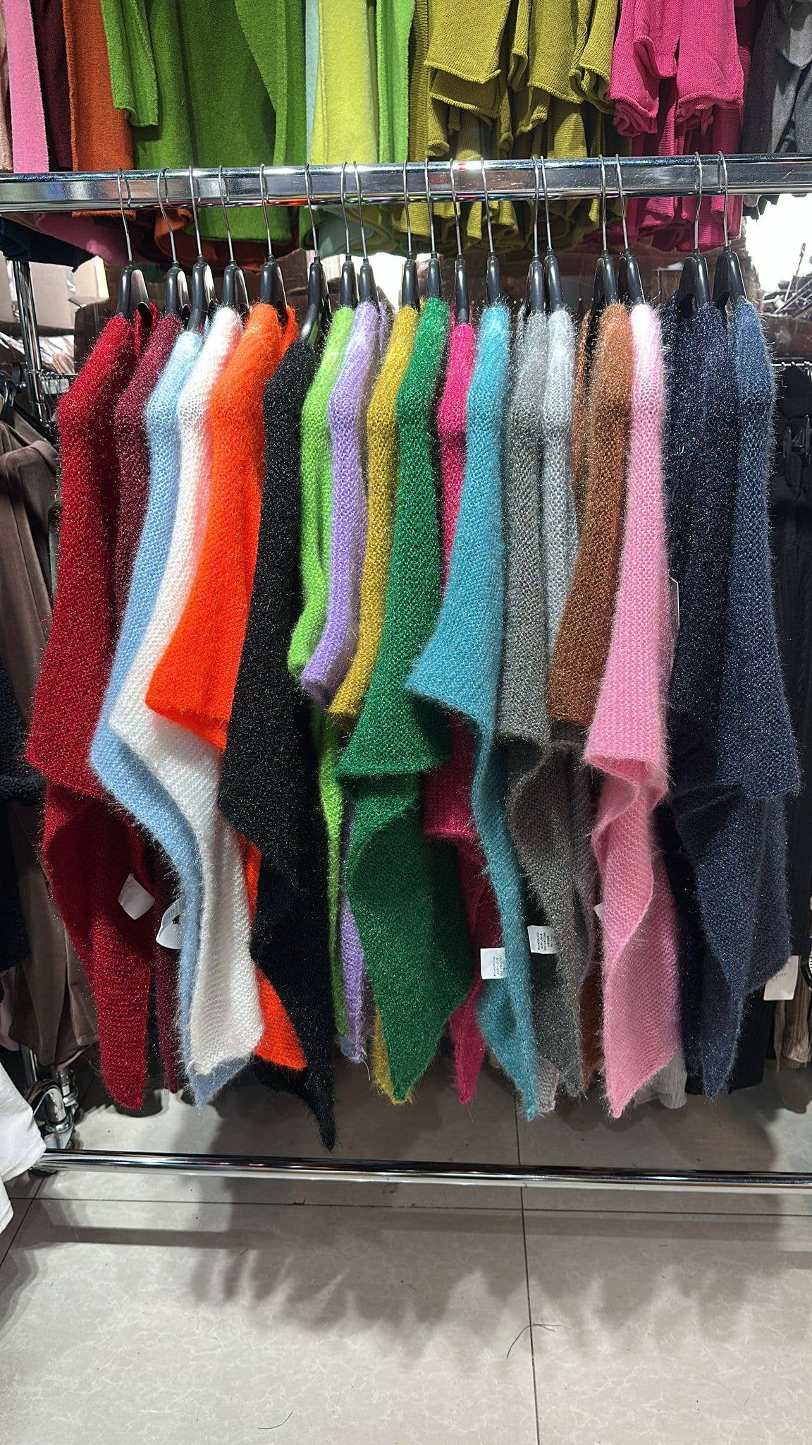 Italian Knit  Poncho with Loop