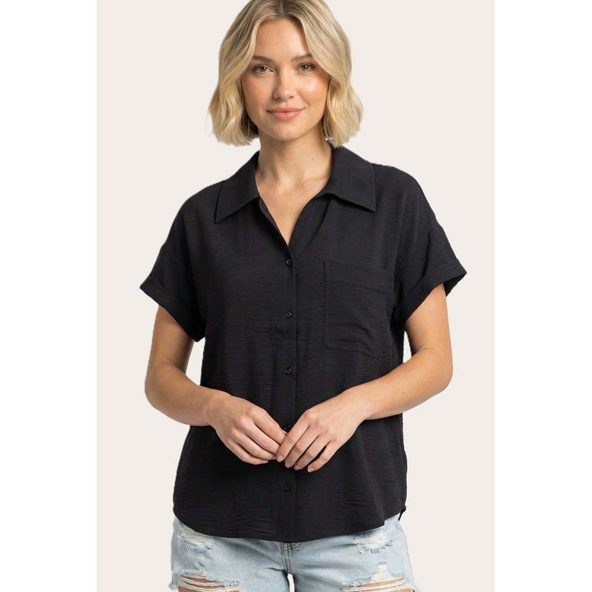 COLLARED BUTTON DOWN SHIRT