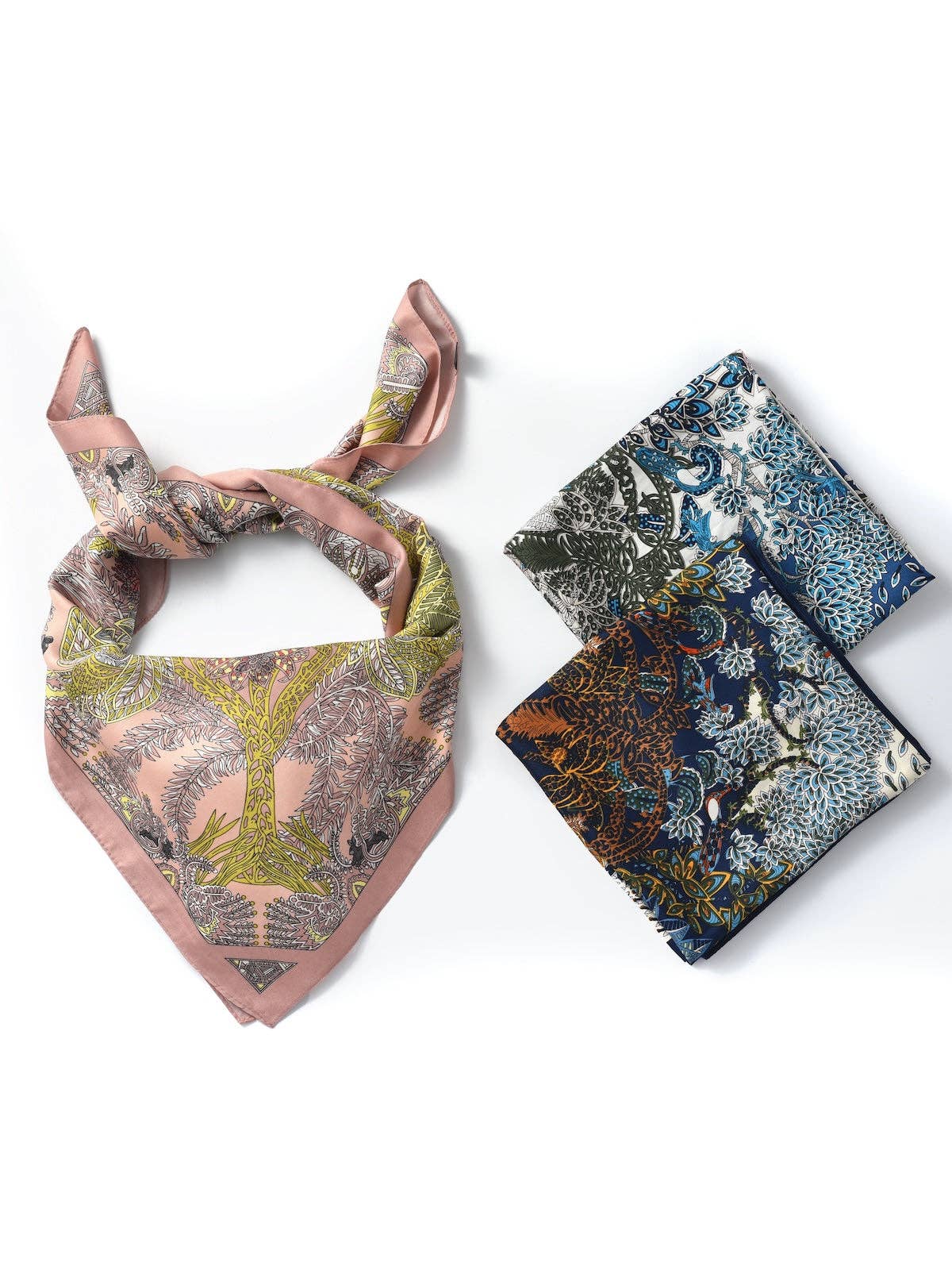 Scarvii -  Botanical Floral Square Scarf