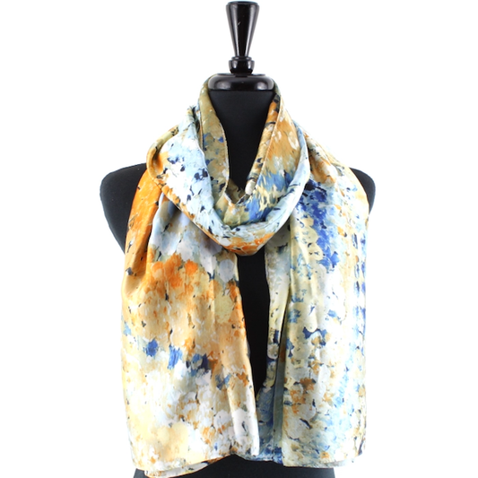 Monet's View Satin-Feel Lightweight Scarf