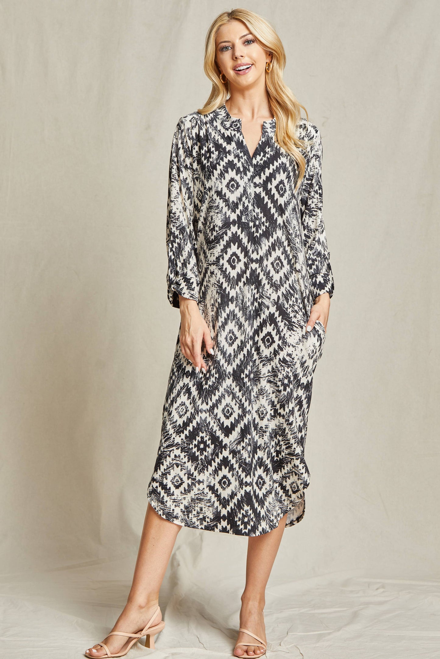 Aztec Midi Dress