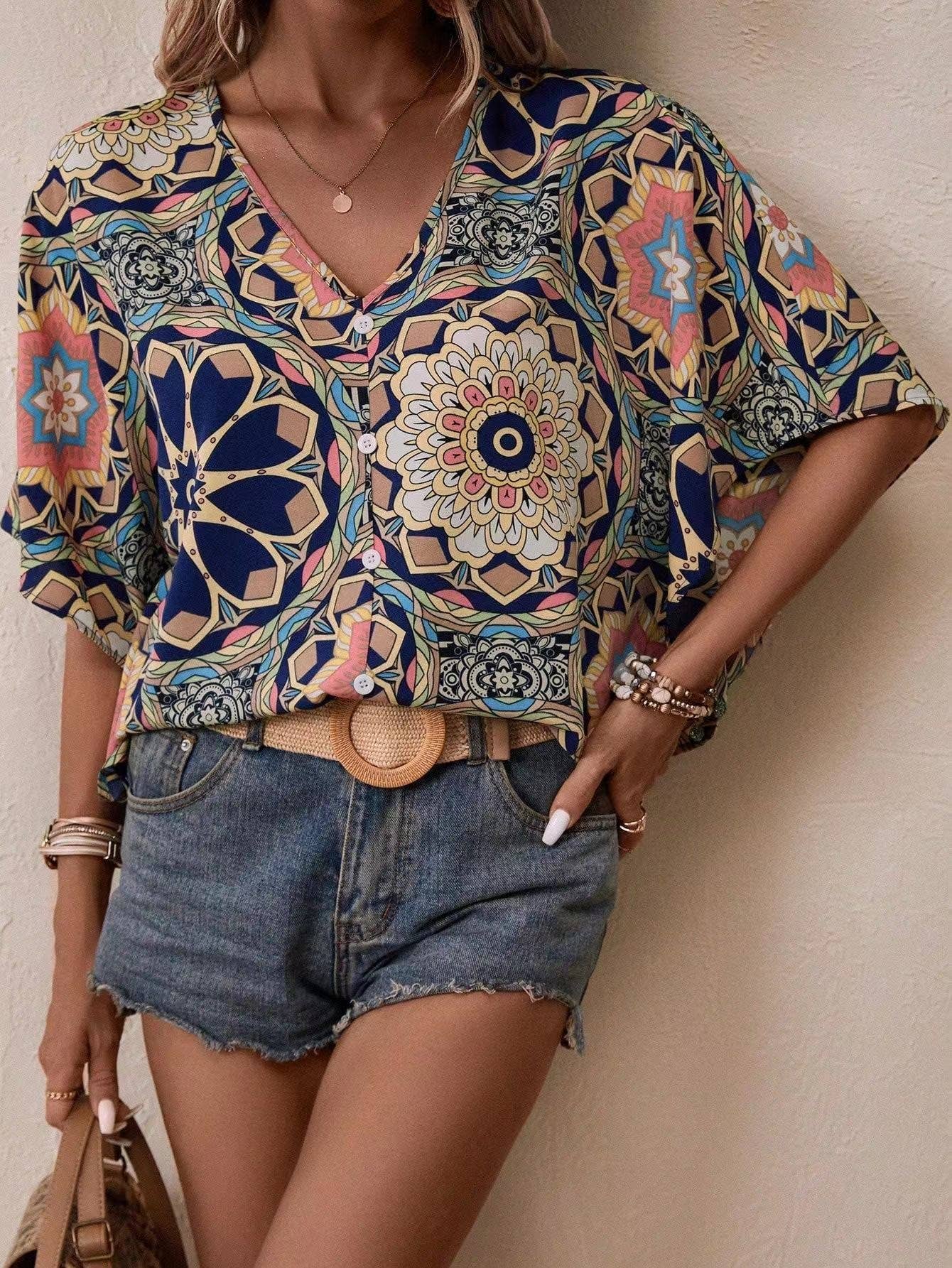 V neck blouse