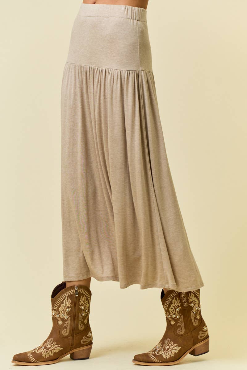 KNIT MIDI SKIRT