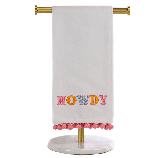 Howdy Friends Pom Pom Towel