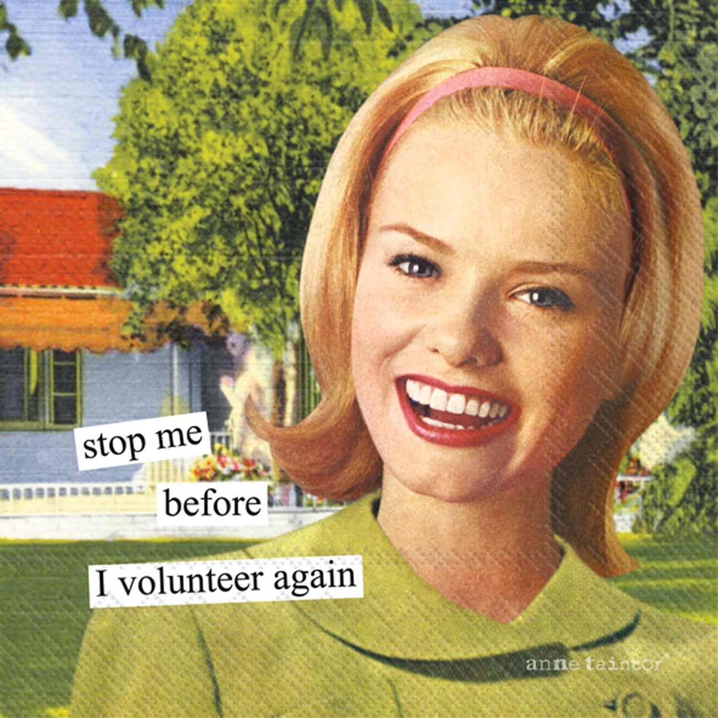 Paper Cocktail NapkinsAnne Taintor Volunteer