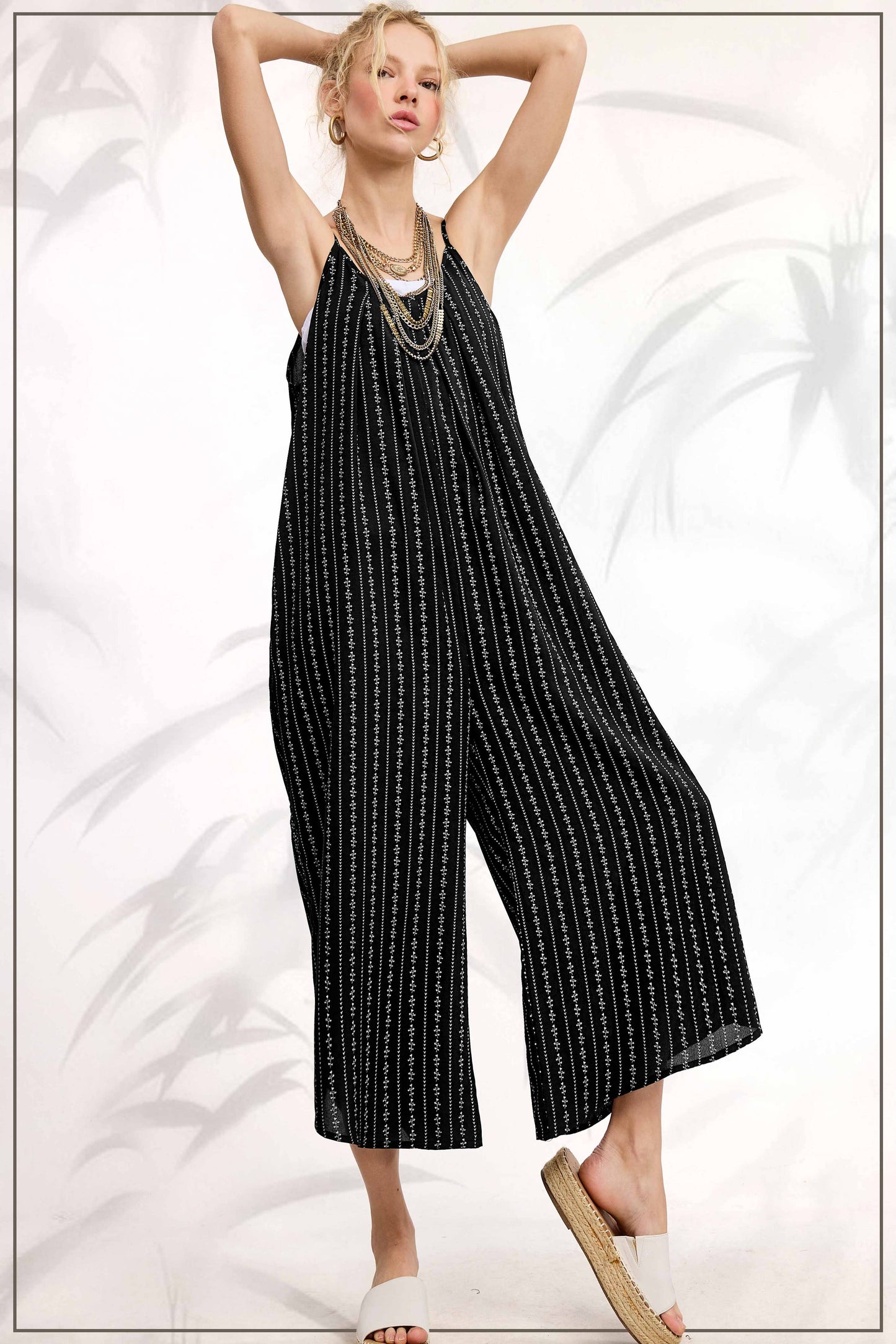 Spaghetti Strap Sleeveless Long Jumpsuit